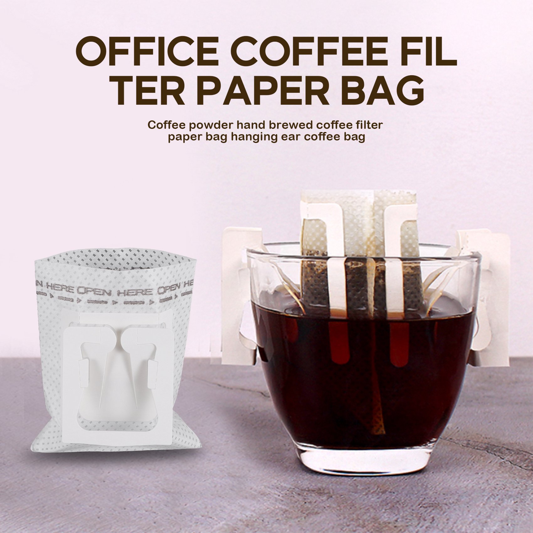 50Pcs / Pack Drip Coffee Filte - đánh giá và giá Coffee Tea & Espresso Appliances