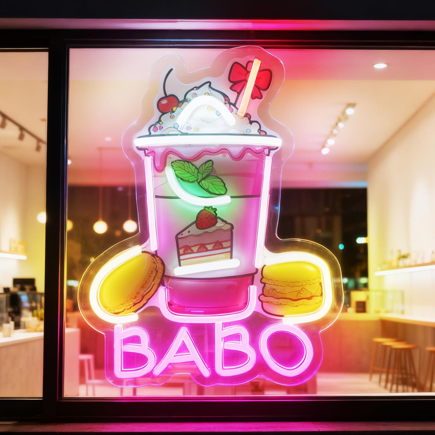 Boba Neon Sign Light Up Bubble - đánh giá và giá Coffee Tea & Espresso Appliances