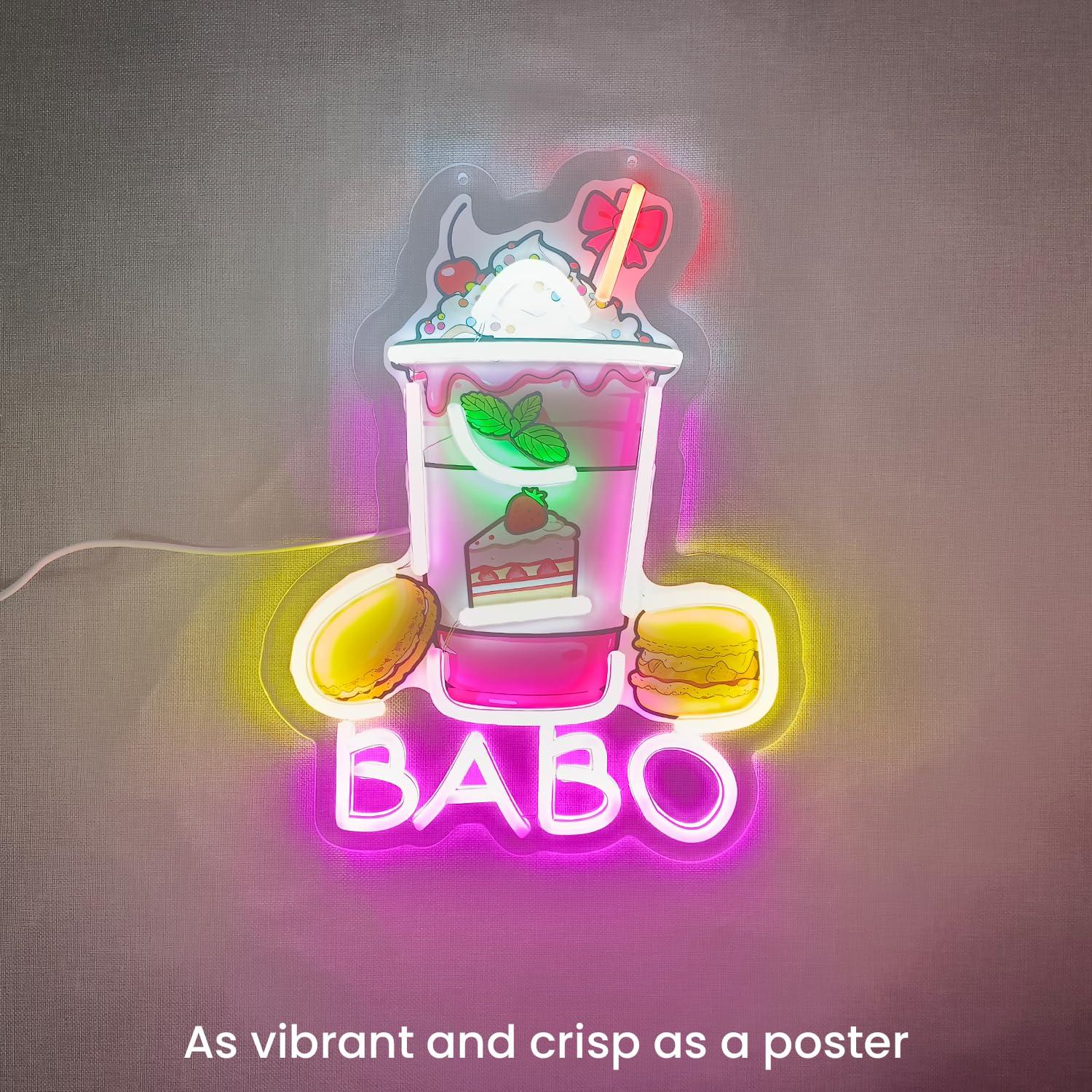 Boba Neon Sign Light Up Bubble - đánh giá và giá Coffee Tea & Espresso Appliances
