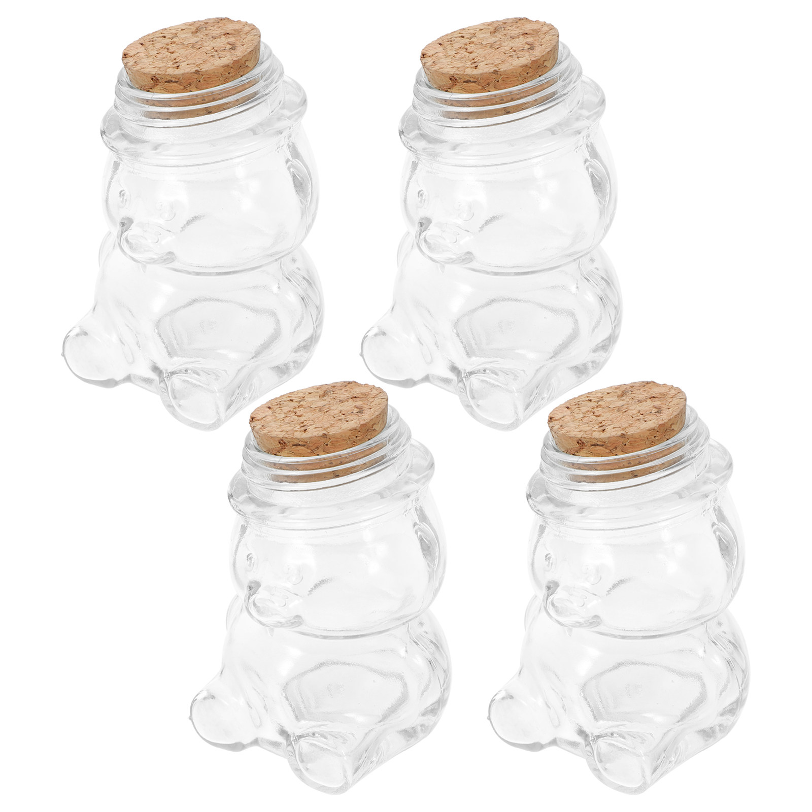 4Pcs Transparent Glass Candy J - đánh giá và giá Coffee Tea And Sugar Set