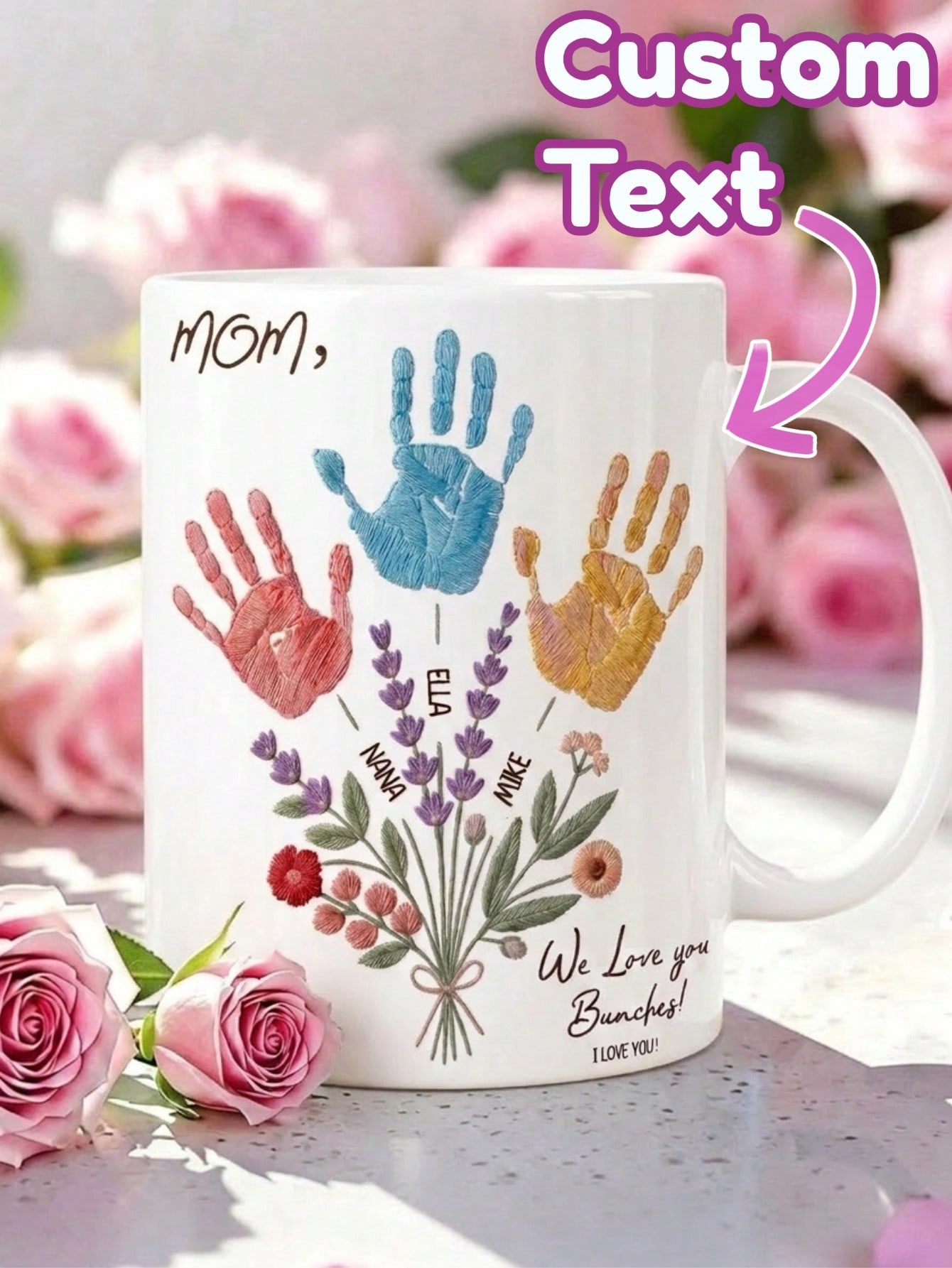 1 Set Custom Text Name Mug Han - đánh giá và giá Coffee Tea Name