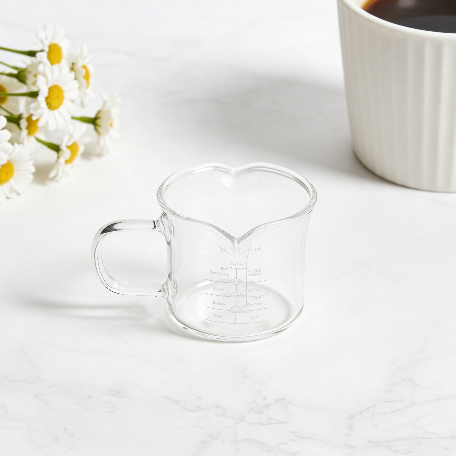 Double Spout Glass Measuring C - đánh giá và giá Coffee Tea With Milk